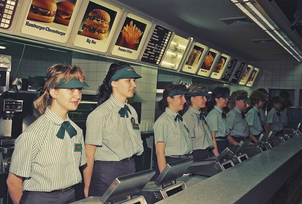 Early 90's McDonalds Uniform Shirt S