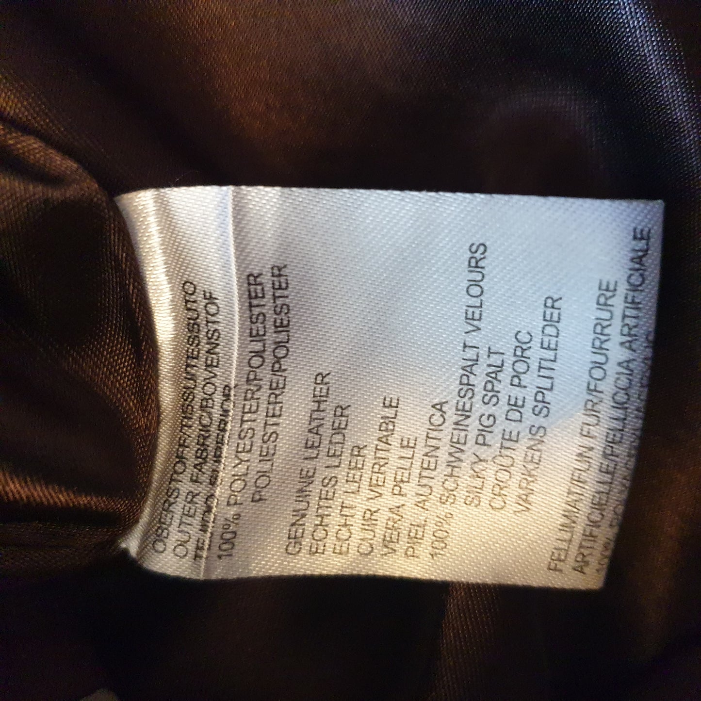 Leather Coat Jacket M