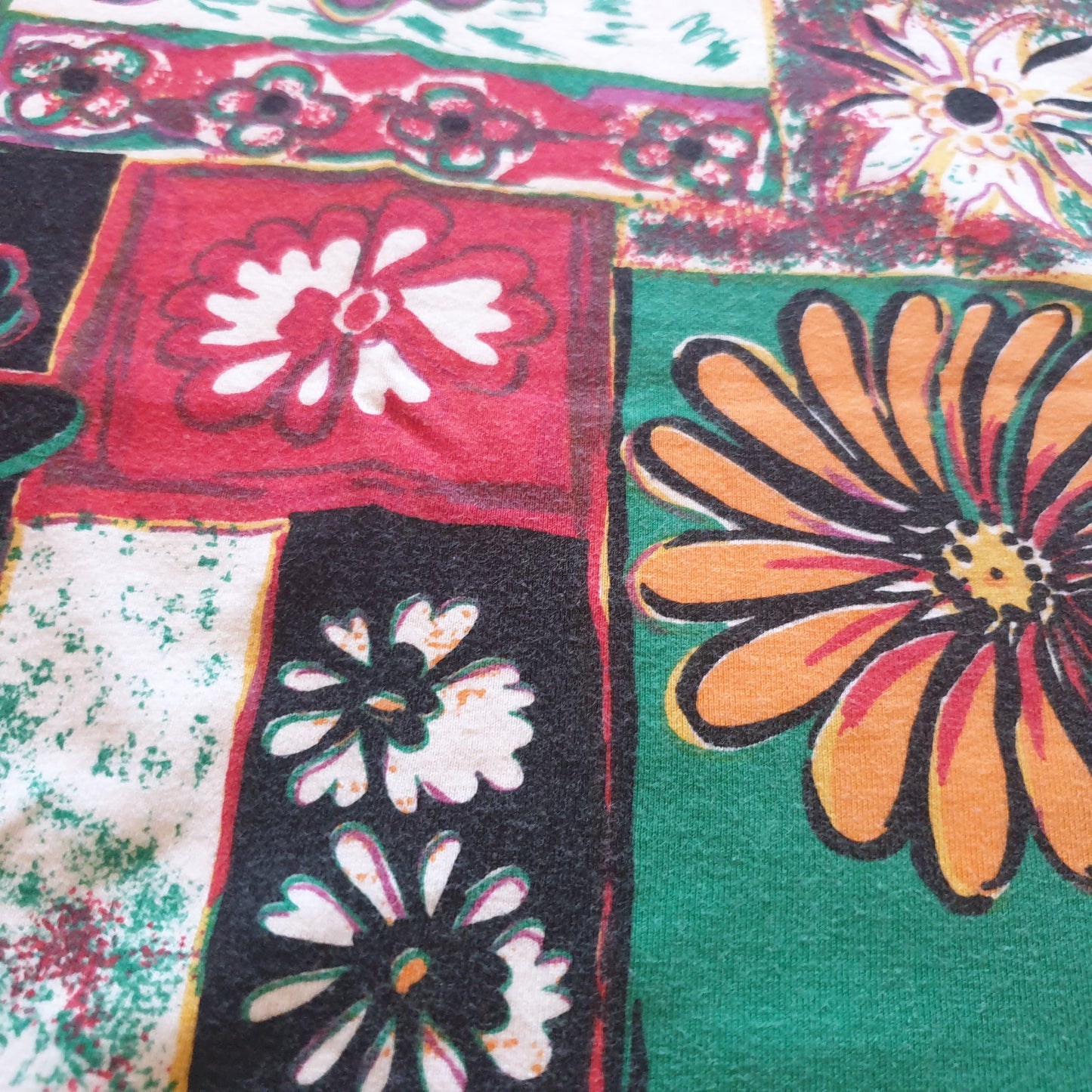 Vintage Flowers T-Shirt XL