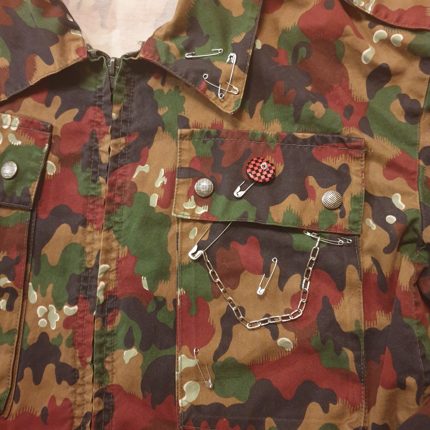 Punk Style Military Shirt L