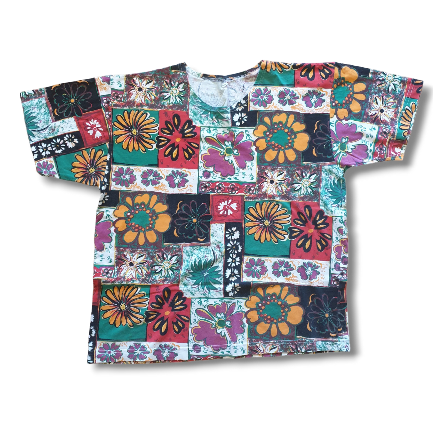 Vintage Flowers T-Shirt XL