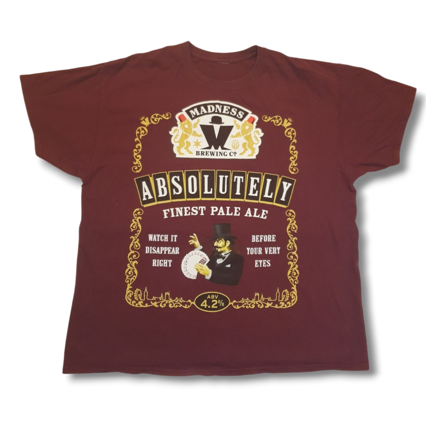 Madness Brewing Co Ale T-Shirt L