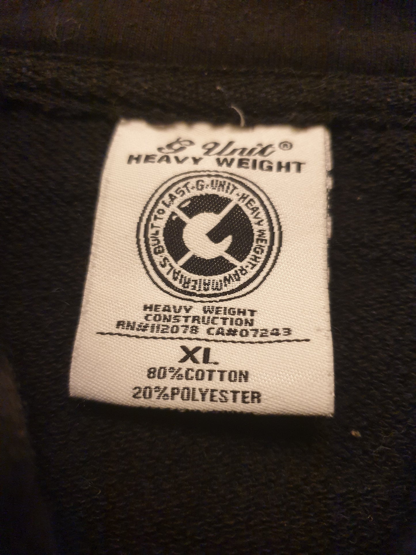 00's G Unit Heavy Hoodie XL