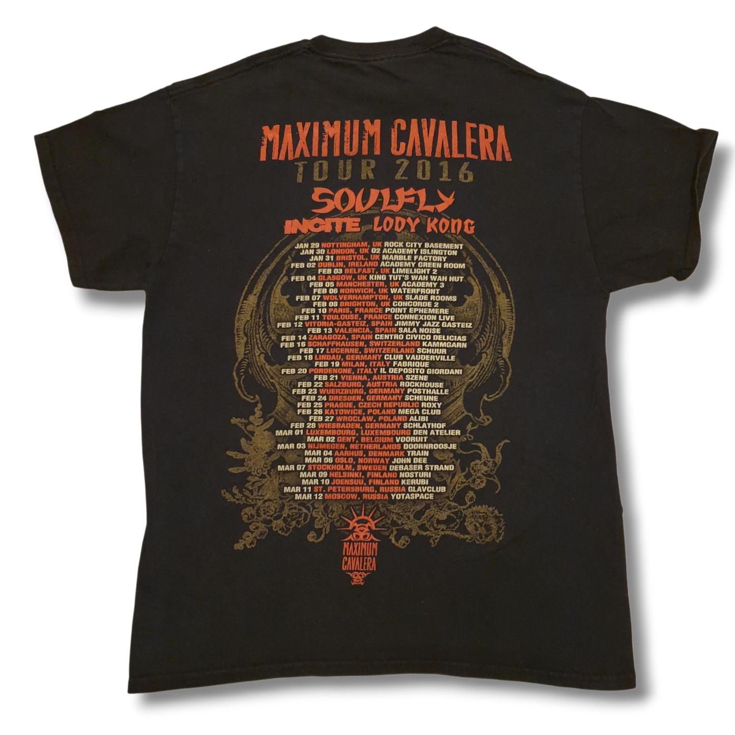 Maximum Cavalera 2016 Tour T-Shirt M