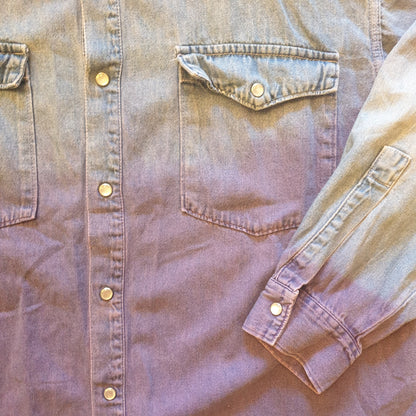 Vintage Purple Denim Shirt L