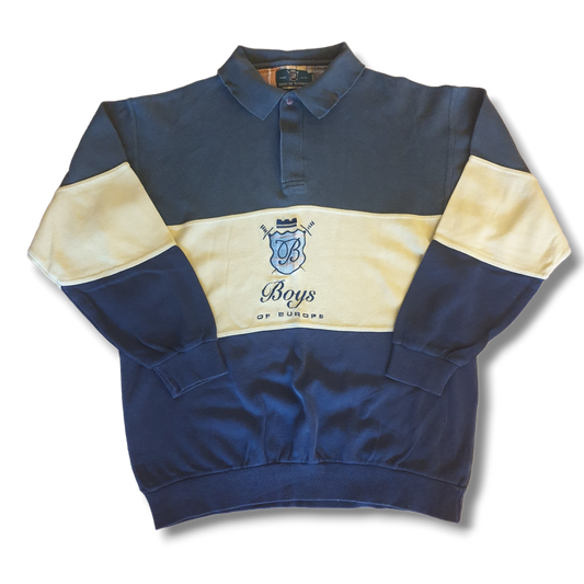 90's Boy of Europe Long Sleeve Polo M