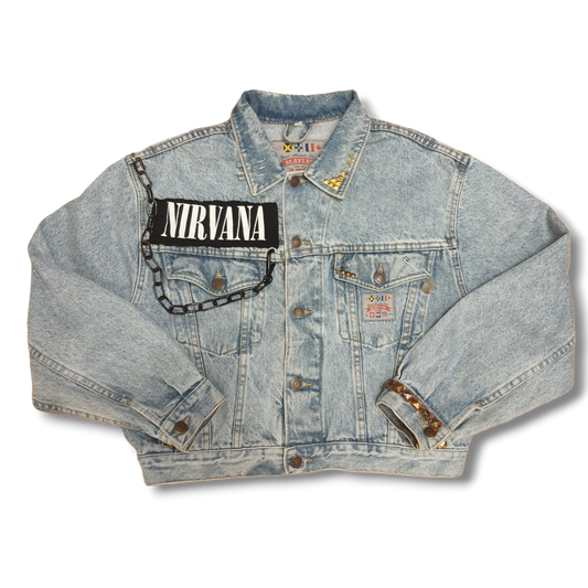 Handmade Nirvana Denim Jacket M