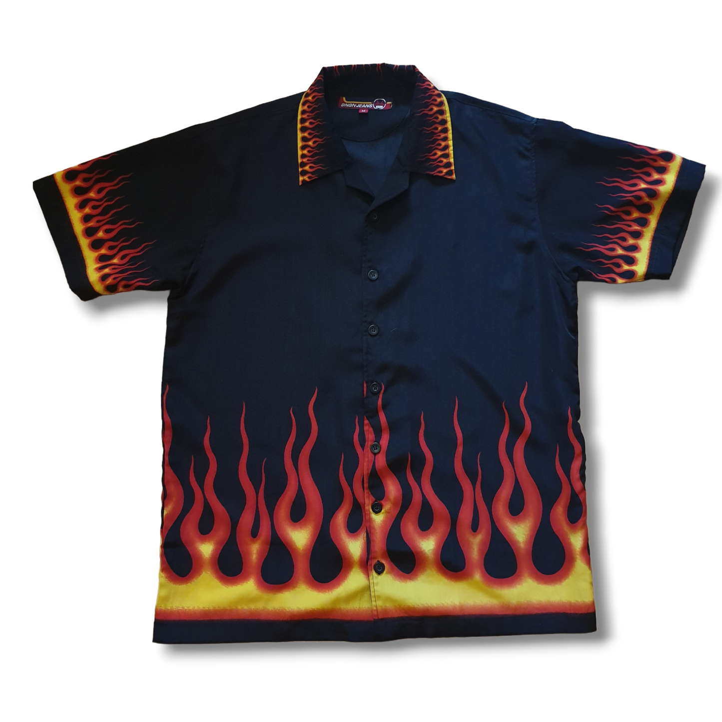 90's Dnon Fire Shirt L