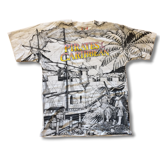 80's-90's Pirates Of The Carribean T-Shirt XXL