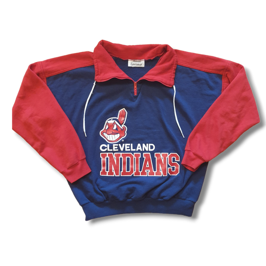 90's Cleveland INDIANS Zip Sweatshirt S-M