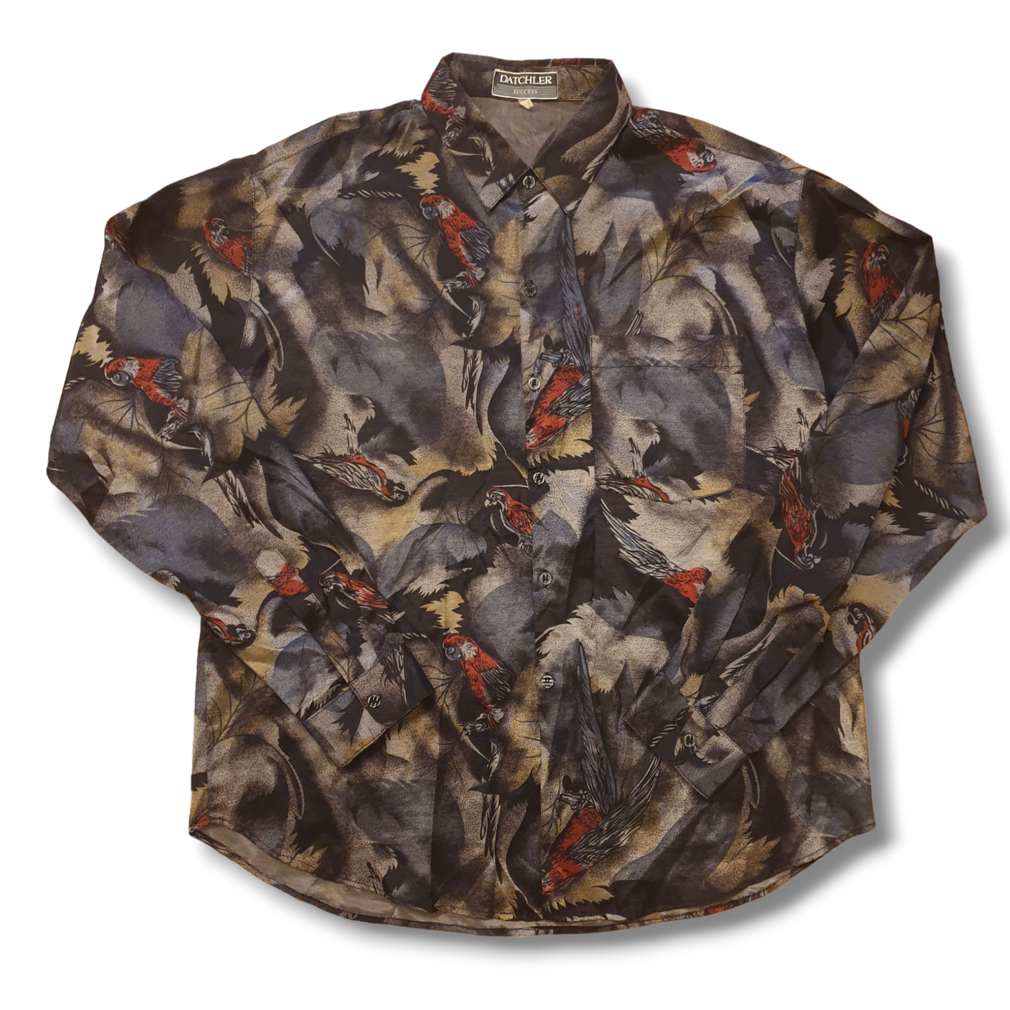 90's Parrot Shirt L