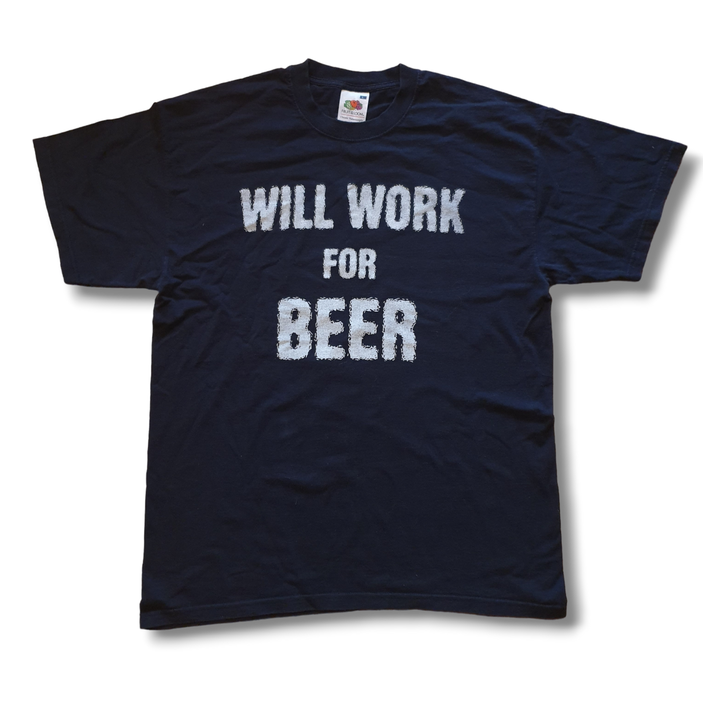 Will Work For Beer T-Shirt L