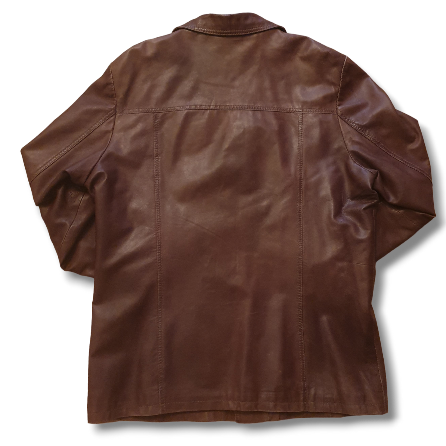 Nice Vintage Leather Coat Jacket M-L