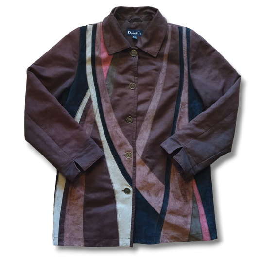 Leather Coat Jacket M