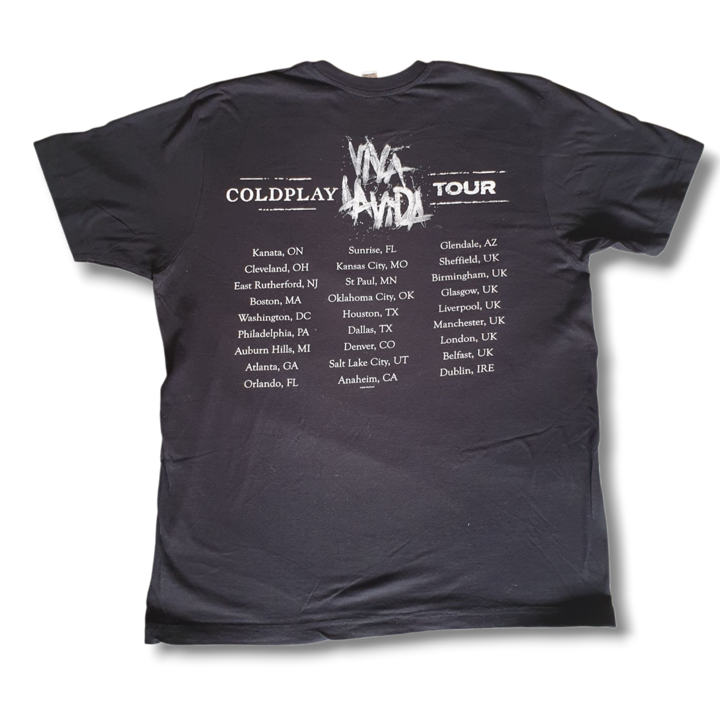 2008 Tour Coldplay T-Shirt L