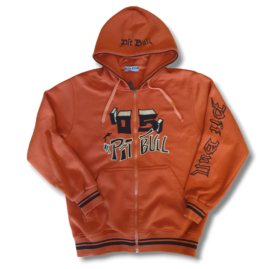 00's Pit Bull Zip Hoodie M